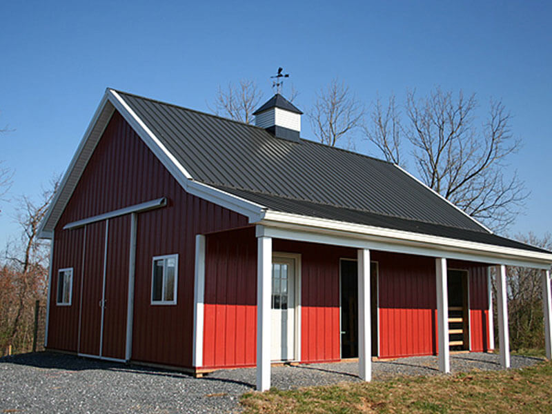 Pole Barn w/ Porch